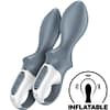 Satisfyer Air Pump Booty 1 uppblåsbar analplugg vibrator grå