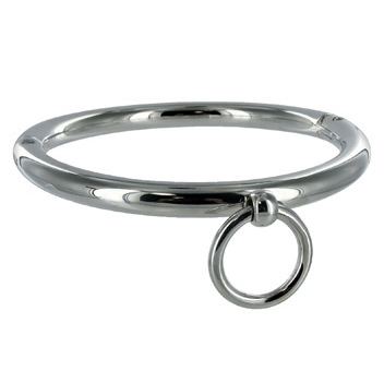METAL HARD - BDSM NECKLACE WITH RING 10CM - Image 2