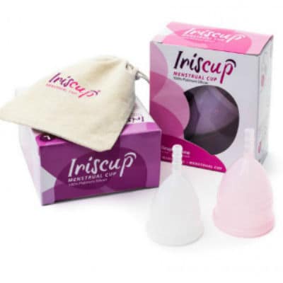 IRISCUP - LARGE PINK MONTH CUP + FREE STERILIZER BAG - Image 3