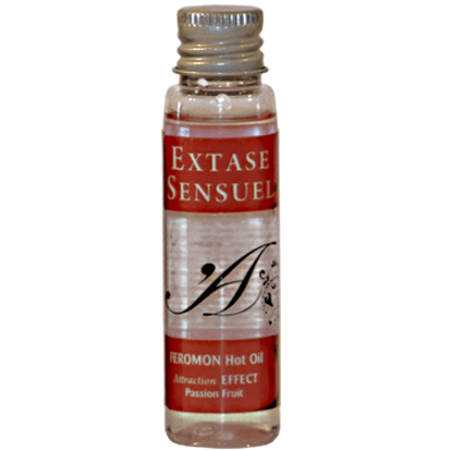 EXTASE SENSUAL - MASSAGEOLJA MED VÄRMEEFFEKT OCH FEROMONER FRÅN PASSIONSFRUKT RESA 35 ML
