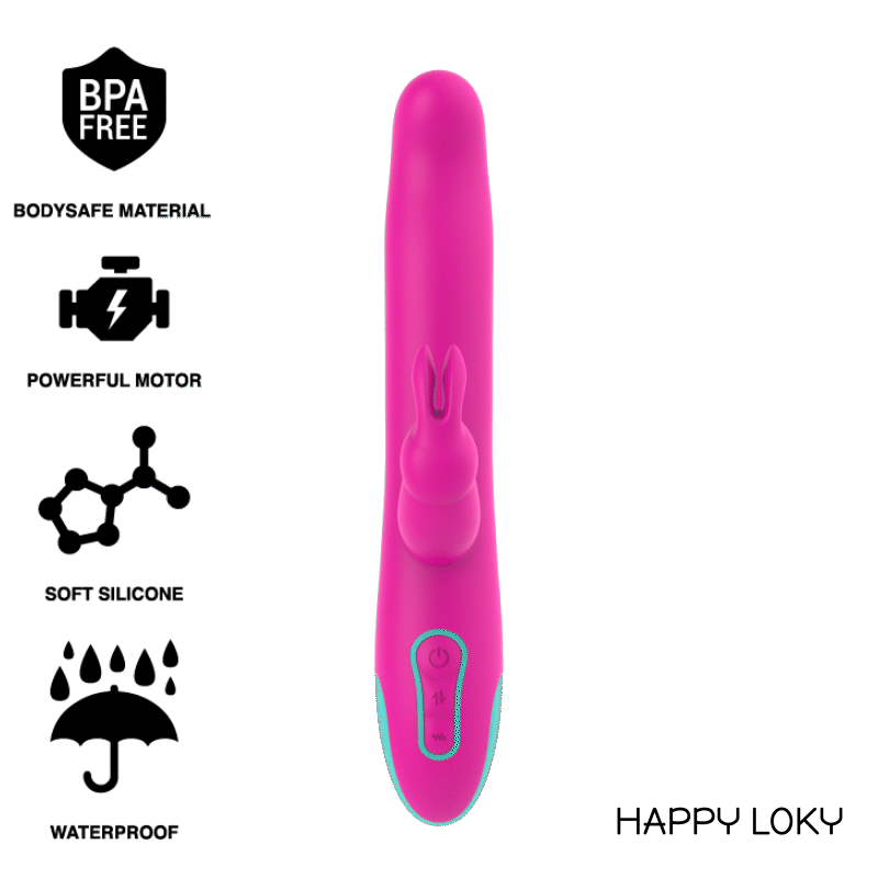 HAPPY LOKY - PLUTO RABBIT VIBRATOR  ROTATOR WATCHME WIRELESS TECHNOLOGY COMPATIBLE