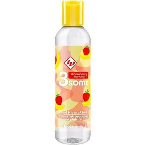 ID 3SOME - 4 FL OZ JORDGUBBSBANANFLASKA