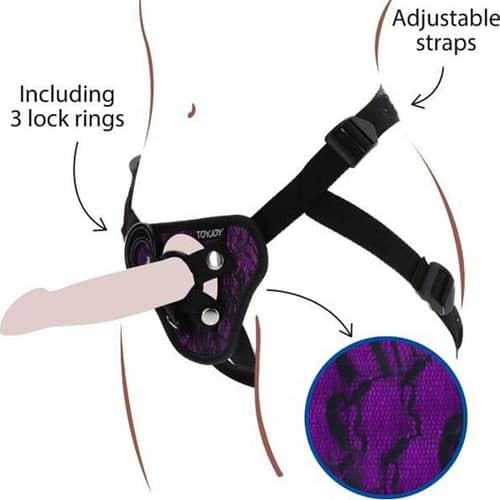 GET REAL - STRAP-ON SPETSSELAR LILA