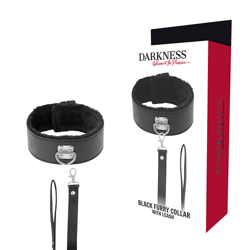 DARKNESS - FODRAT HALSBAND MED TITANKEDJA