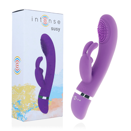 INTENSE - SUSY SILIKON KANIN LILA OSCILLERANDE VIBRATOR