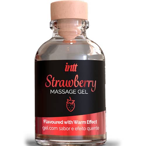 INTT MASSAGE ORALSEX - HET EFFEKT MASSAGE GEL MED JORDGUBBSSMAK