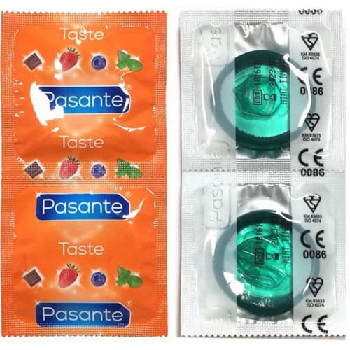 PASANTE - KONDOMER MED SMAK MINTPÅSE 144 ENHETER