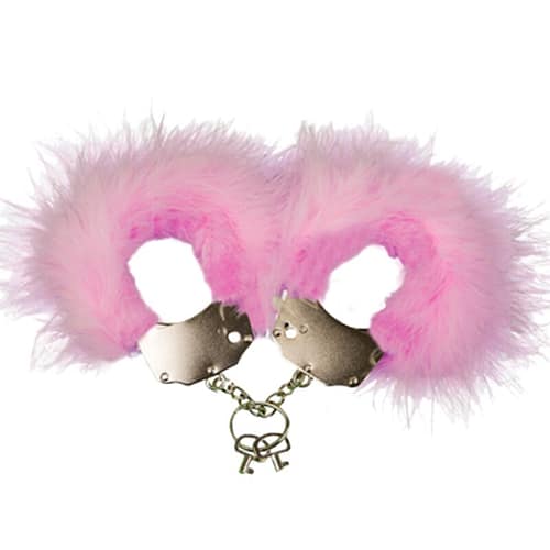ADRIEN LASTIC - HANDBOJOR AV METALL MED ROSA FJÄDRAR