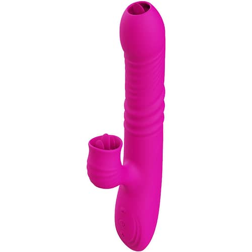 ARMONY - FANNY MULTIFUNKTIONELL DUBBEL TUNGVIBRATOR FUCHSIA VÄRMEEFFEKT