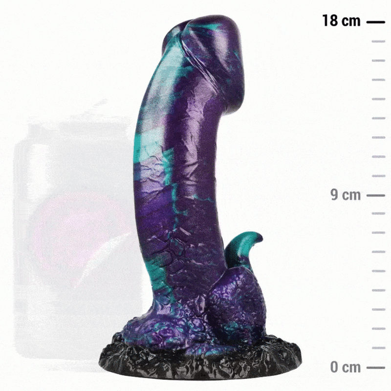EPIC - BASILISK DILDO DUBBEL FJÄLLIG NJUTNING LITEN STORLEK