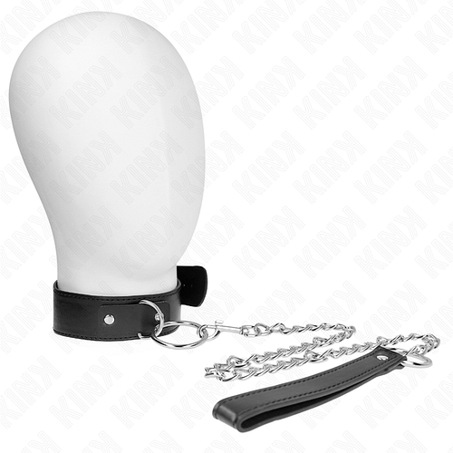 KINK - BASMODELL HALSBAND MED KOPPEL MODELL 4 JUSTERBAR 36-43 CM