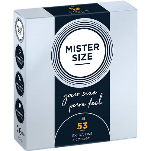 MISTER SIZE - KONDOM STORLEK M 53 MM (3 ST)