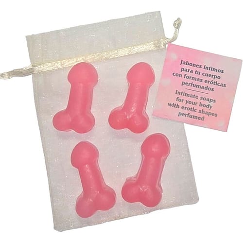 DIABLO PICANTE - 4 PENISFORMADE PARFYMERADE MINITVÅLAR ROSA