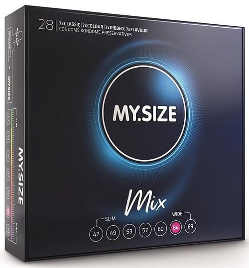 MY SIZE - MIX KONDOMER 64 MM 28 ENHETER