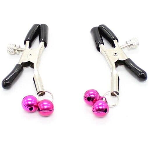 OHMAMA FETISH - NIPPLE CLAMPS WITH PINK BELL - Image 2