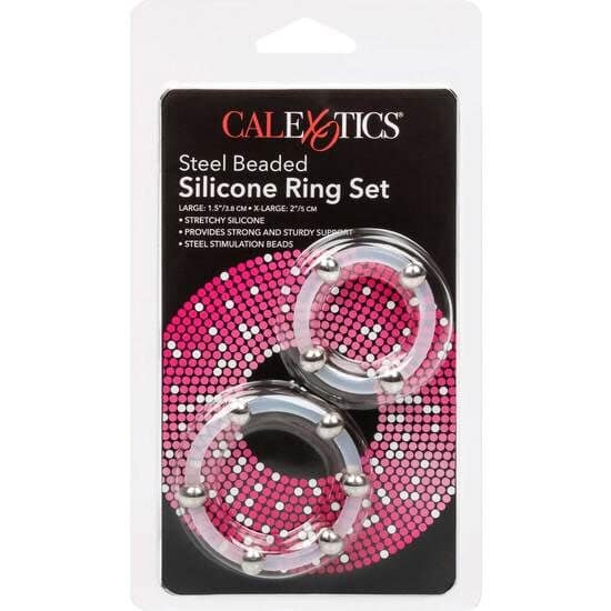 CALEXOTICS - STEEL BEADED SILICONE RING SET - Image 3