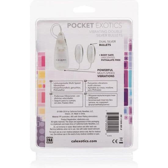 CALEXOTICS - VIBRATING BULLETS SILVER DUO - Image 4