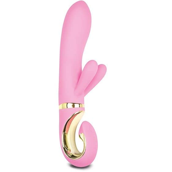 G Vibe Grabbit Mini - rosa kaninvibrator med tre motorer och g-punktsstimulering