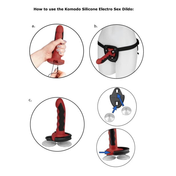 ELECTRASTIM - SILICONE FUSION KOMODO DILDO - Image 2