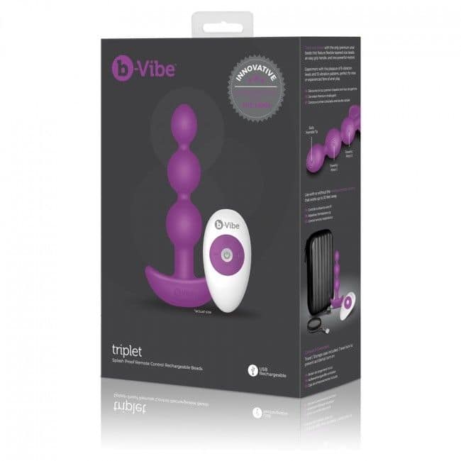 B-VIBE - TRIPLET ANAL REMOTE CONTROL BEADS PINK - Image 5