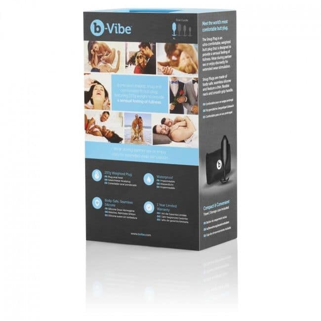 B-VIBE - SNUG ANAL PLUG 4 BLACK - Image 3