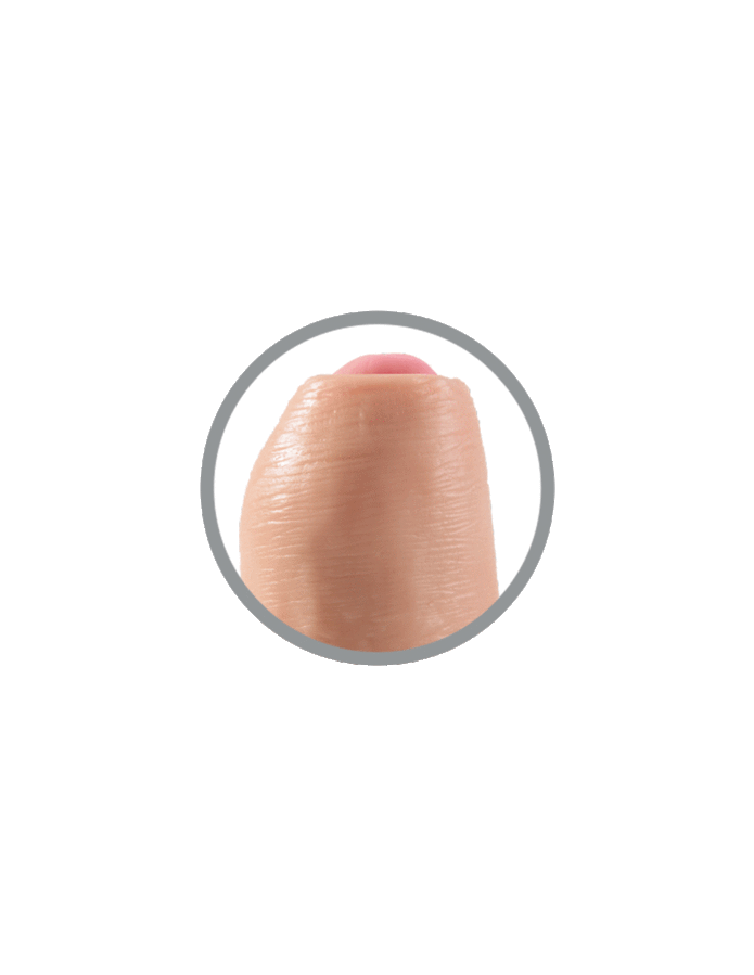 KING COCK - REALISTIC DILDO UNCUT FLESH 21 CM - Image 2