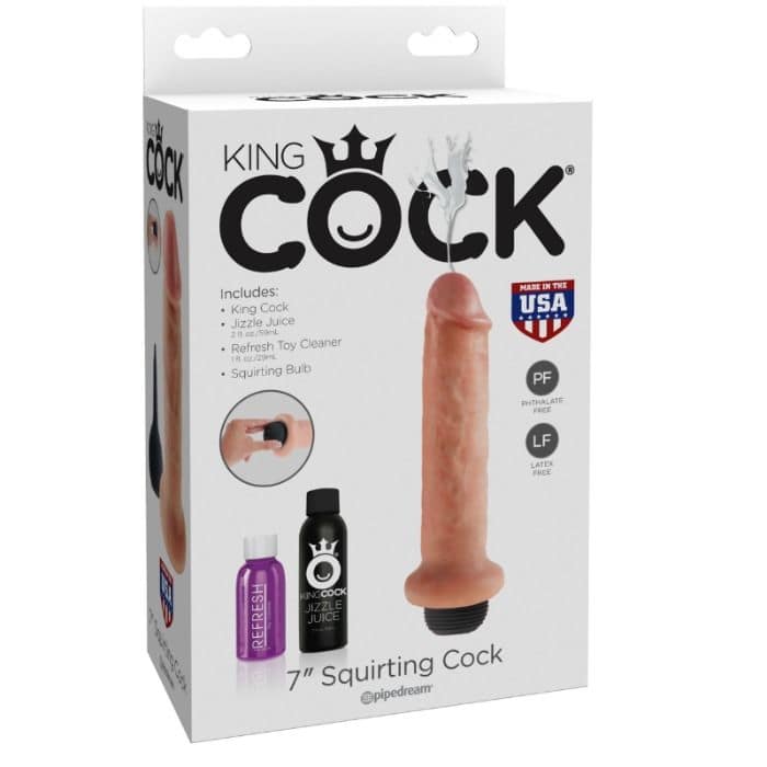 KING COCK - 17.8 CM SQUIRTING DILDO - Image 2