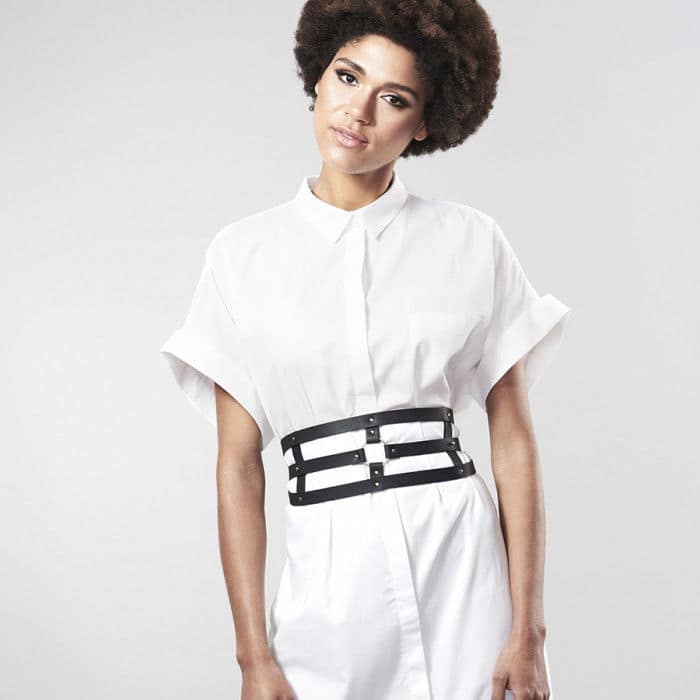 BIJOUX - INDISCRETS MAZE BELT WITH STRAP BLACK - Bild 3