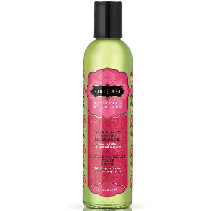 KAMASUTRA - NATURALS MASSAGEOLJA MED GUDOMLIG JORDGUBBE 236ML