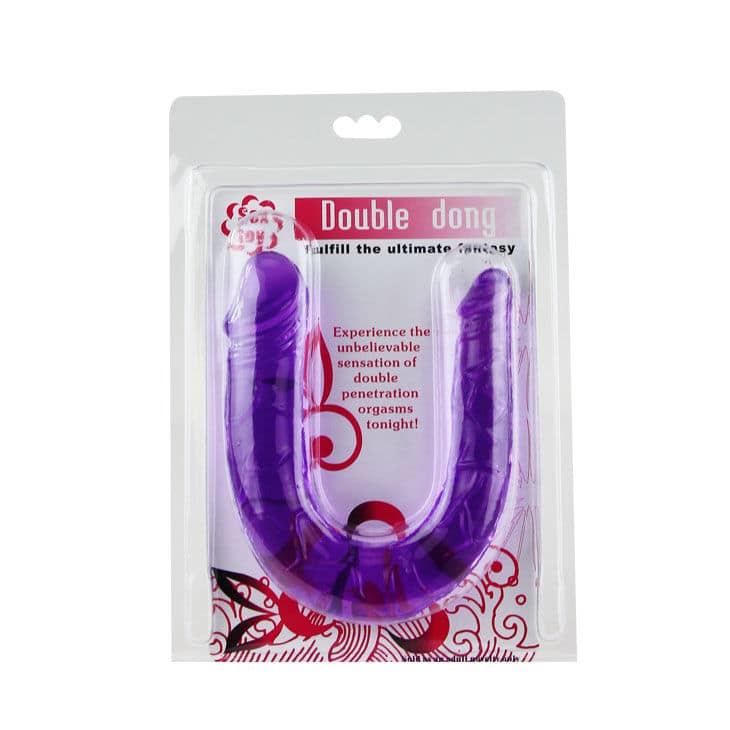BAILE - DOUBLE DILDO IN LILAC FLEXIBLE JELLY - Bild 5