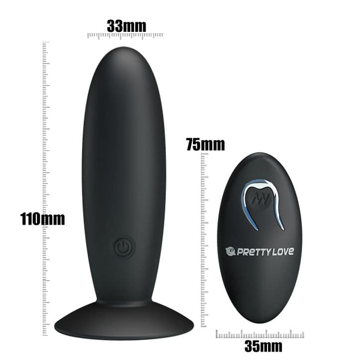 PRETTY LOVE - RECHARGEABLE ANAL PLUG WITH VIBRATION AND CONTROL - Image 3
