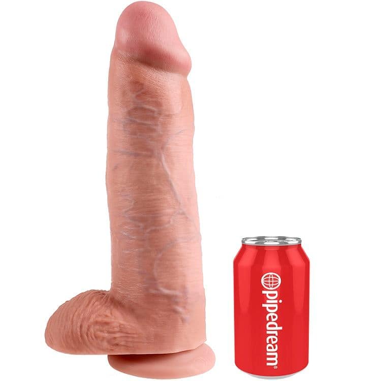 KING COCK - 12 DILDO FLESH WITH BALLS 30.48 CM - Image 3
