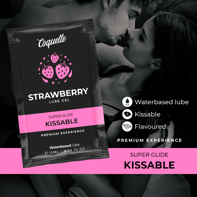COQUETTE CHIC DESIRE - STRAWBERRY WATER BASED KISSABLE LUBRICANT POCKET 10 ML - Bild 3