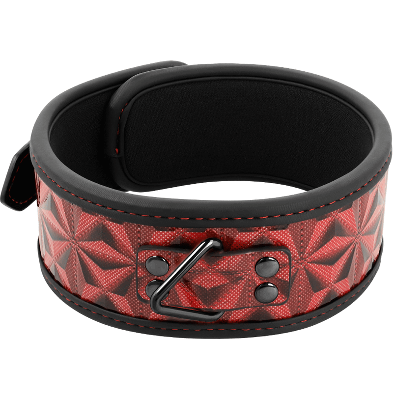 BEGME - RED EDITION PREMIUM VEGAN LEATHER COLLAR WITH NEOPRENE LINING - Image 3