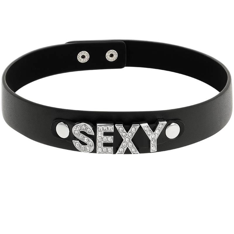 COQUETTE CHIC DESIRE - SEXY VEGAN LEATHER CHOKER - Image 3