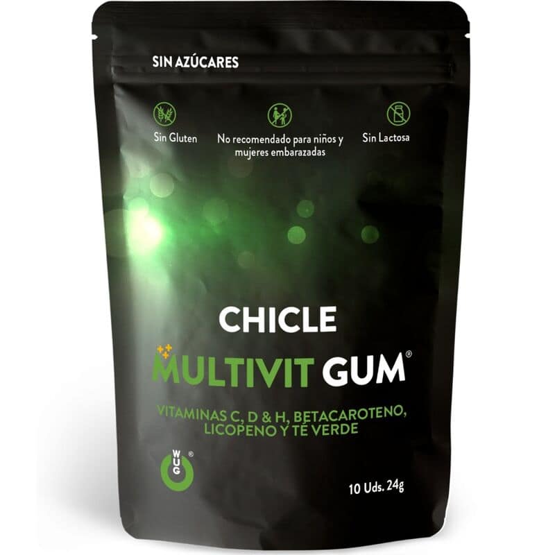 WUG GUM - MULTIVIT VITAMIN C, H, D, BETAKAROTEN, LYKOPEN OCH GRÖNT TE 10 ENHETER