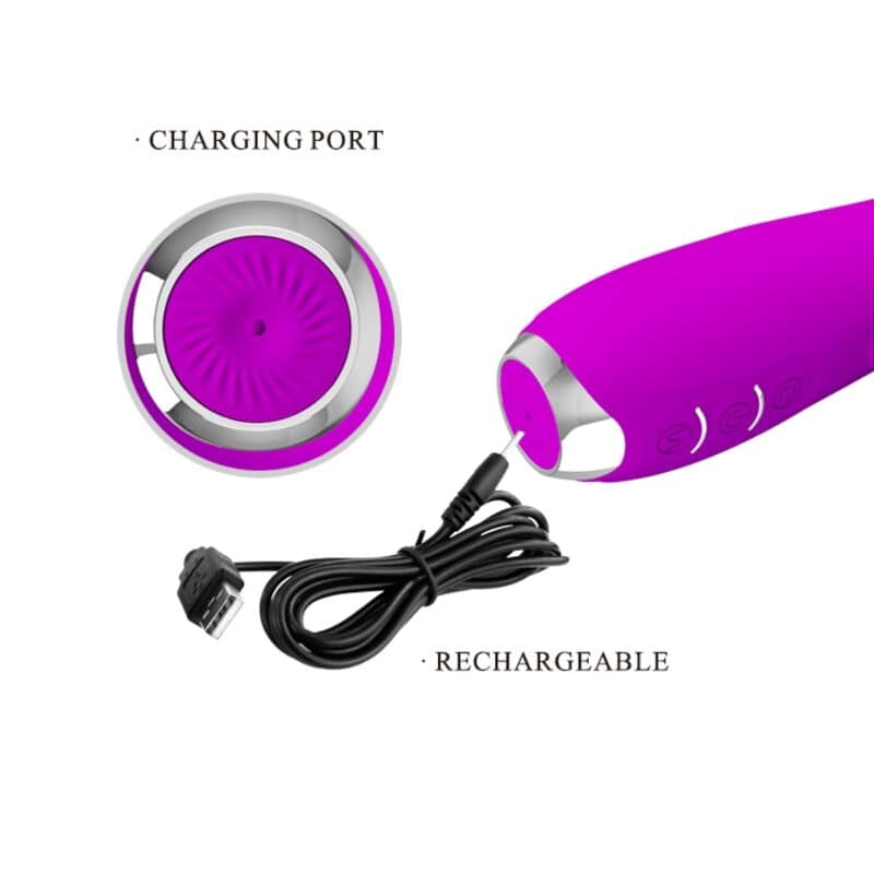 PRETTY LOVE - MOLLY VIBRATOR WITH RECHARGEABLE ROTATION - Bild 4