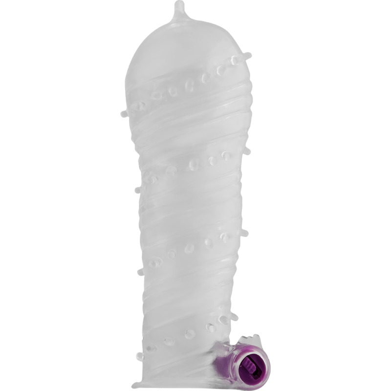 OHMAMA - TEXTURED PENIS SHEATH WITH WIDE TIP VIBRATING BULLET - Bild 2