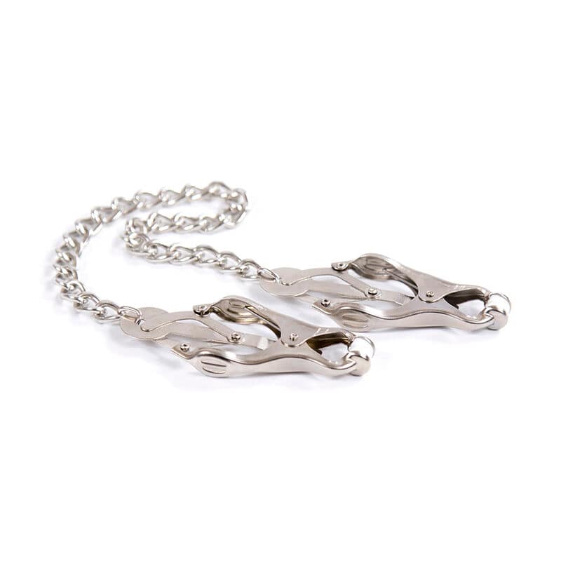 OHMAMA FETISH - METAL CLAMPS WITH CHAIN - Image 2