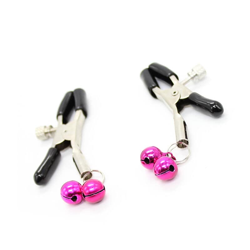 OHMAMA FETISH - NIPPLE CLAMPS WITH PINK BELL - Image 3