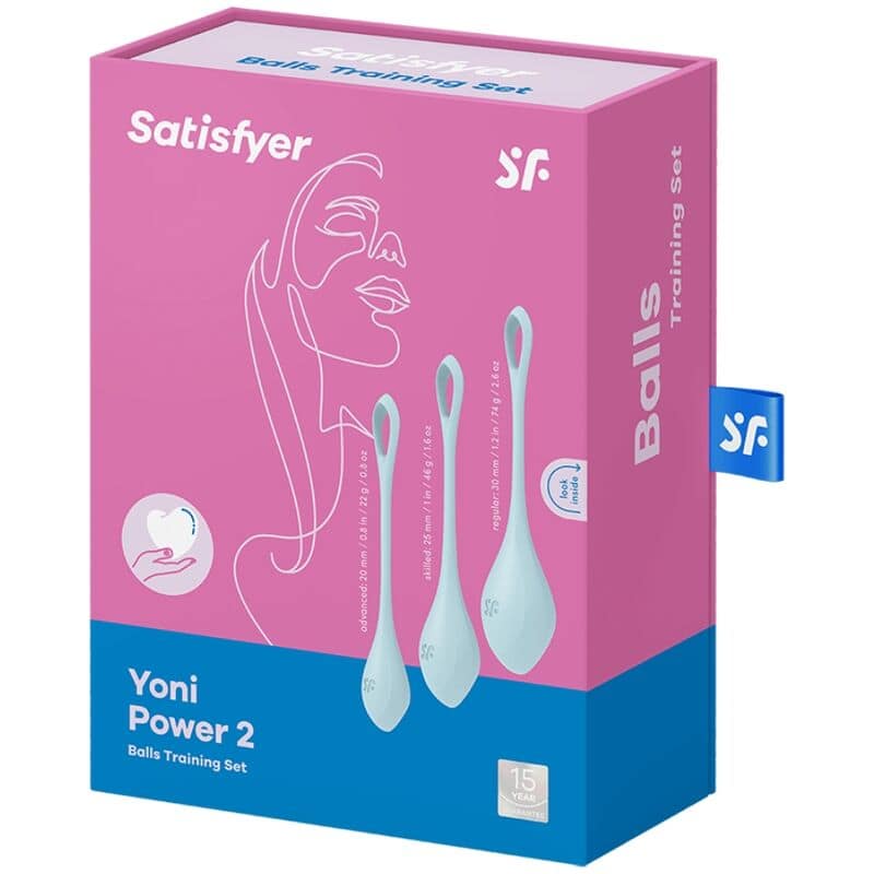 SATISFYER - YONI POWER 2 TRAINING SET BLUE - Image 3