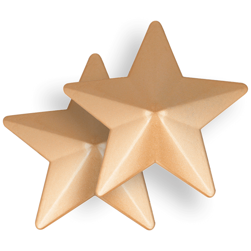 COQUETTE CHIC DESIRE - NIPPLE COVERS GOLDEN STARS - Image 3