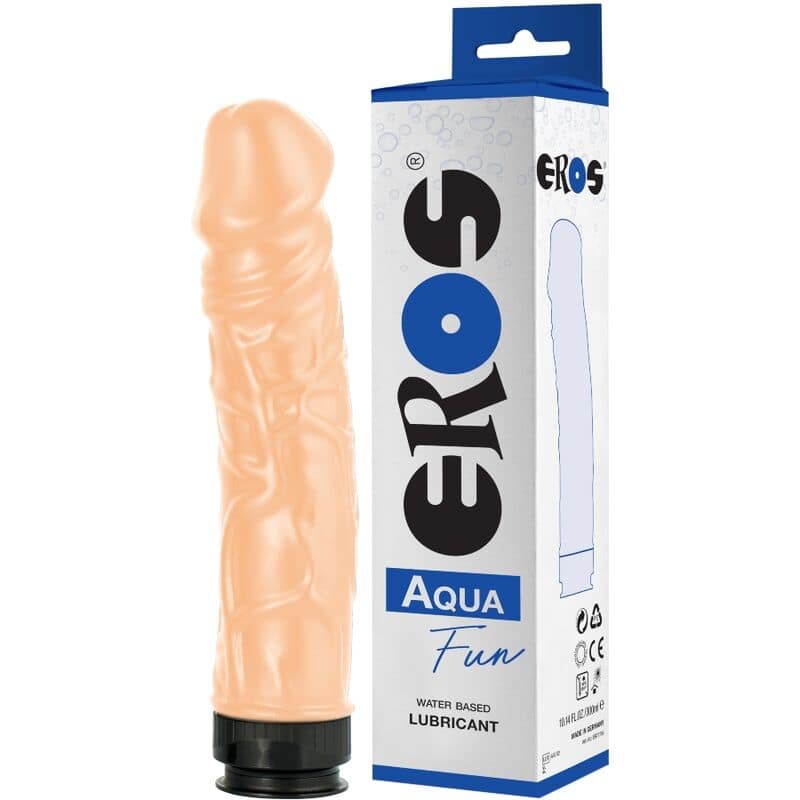 EROS - AQUA FUN DILDO OCH VATTENBASERAT GLIDMEDEL