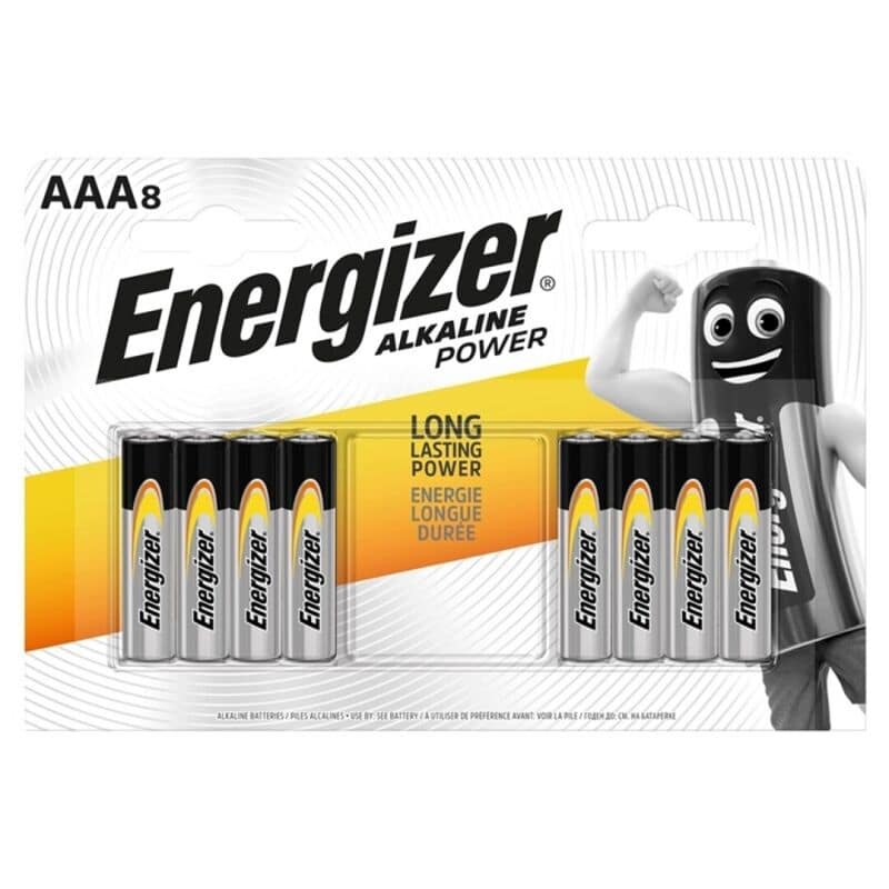 ENERGIZER - ALKALISKT BATTERI STRÖMFÖRSÖRJNING AAA LR03 8 ENHET