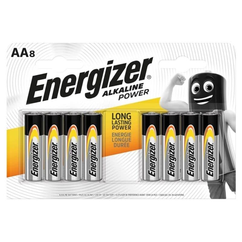 ENERGIZER - POWER ALKALISKT BATTERI AA LR6 8 ENHET