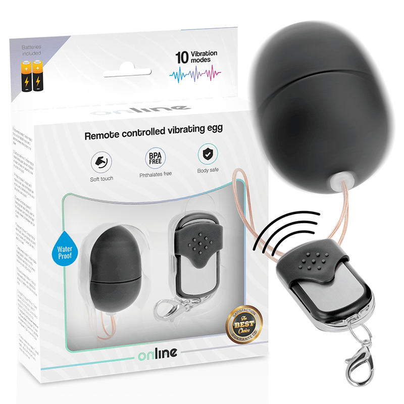 ONLINE - REMOTE CONTROL VIBRATING EGG S BLACK - Image 2
