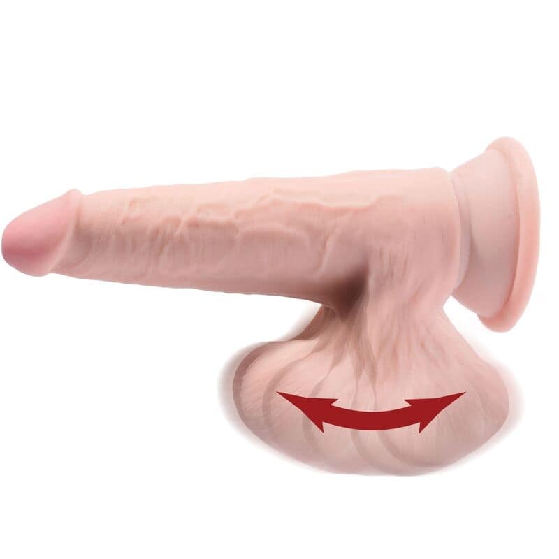 KING COCK - PLUS 3D DILDO SWINGING BALLS 15.2 CM LIGHT SKIN - Image 4