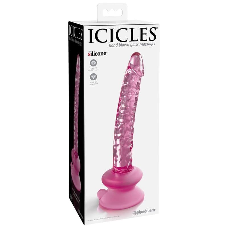 ICICLES - N. 86 GLASS DILDO WITH SUCTION CUP - Image 2