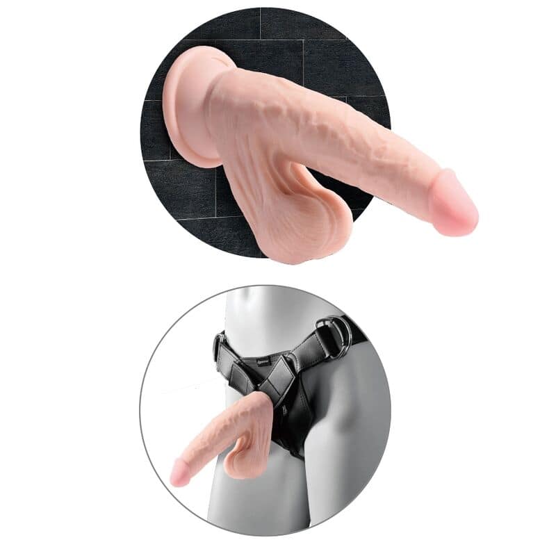 KING COCK - PLUS 3D DILDO SWINGING BALLS 20.3 CM - Image 5