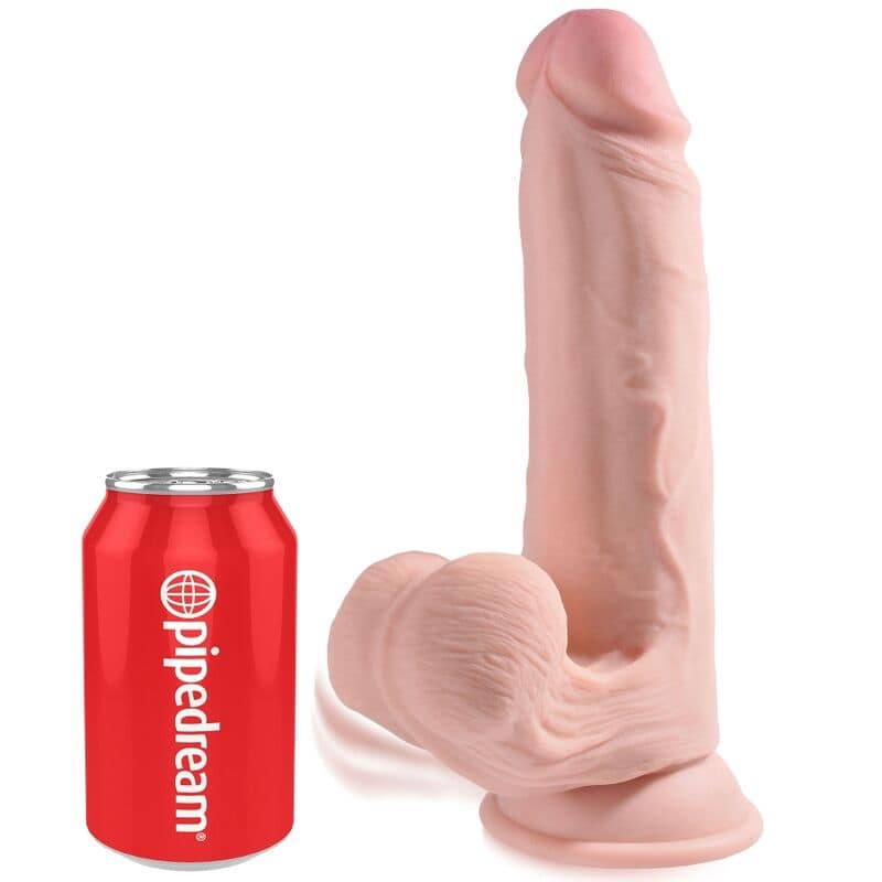 KING COCK - PLUS 3D DILDO SWINGING BALLS 20.3 CM - Image 2